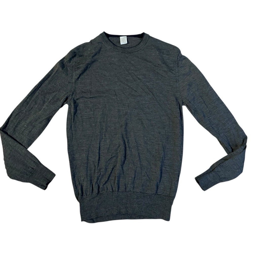 Eleventy Gray Lightweight Wool Silk Sweater Size Small